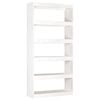 vidaXL Book Cabinet/Room Divider White 80x30x167,4 cm Solid Wood Pine