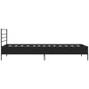 vidaXL Bed Frame without Mattress Black 75x190 cm Small Single