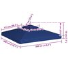 vidaXL Gazebo Cover Canopy Replacement 310 g / m&sup2; Dark Blue 3 x 3 m
