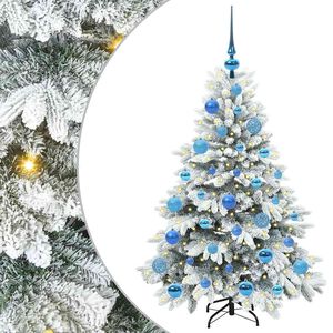 vidaXL Artificial Christmas Tree with 150 LEDs White 120 cm PE and PVC