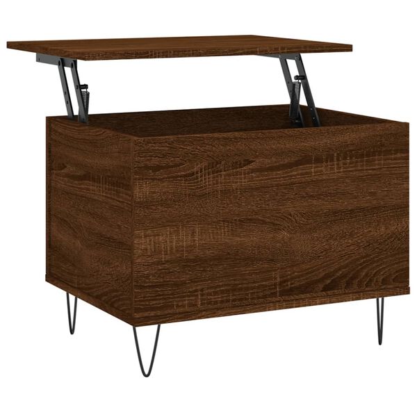 vidaXL Coffee Table Brown Oak 60x44.5x45 cm Engineered Wood