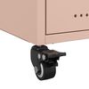 vidaXL Bedside Cabinets 2 pcs Pink 36x39x43.5 cm Steel
