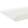vidaXL Floating Shelf Wall-mounted 4 pcs White 100 x 18 x 2.5 cm Steel