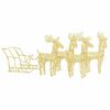 vidaXL Reindeer And Sleigh Christmas Decoration | Warm White