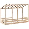 vidaXL Kids' Bed with Roof 90x190 cm Solid Wood Pine