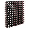vidaXL Wine Rack for 120 Bottles Brown Solid Wood Pine