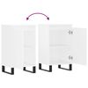 vidaXL Sideboards 2 pcs White 40x35x70 cm Engineered Wood
