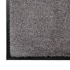 vidaXL Door Mat Light Grey 80 x 60 x 1.2 cm Teddy Fabric