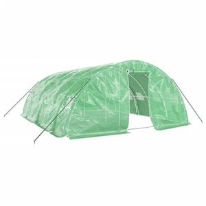 vidaXL Greenhouse with Steel Frame Green 30 m&sup2; 6x5x2.3 m