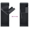 vidaXL Parcel Drop Box with Storage Anthracite 41 x 38 x 103 cm Steel