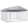 vidaXL Outdoor Dog Kennel with Roof 382x382x225 cm