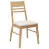 vidaXL Dining Chairs 2 pcs Natural 43 x 54 x 89 cm Solid Rubber Wood