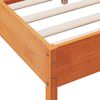 vidaXL Bed Frame without Mattress Wax Brown 160x200 cm Solid Wood Pine