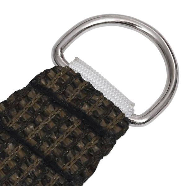 vidaXL Sunshade Sail 160 g/m² Brown 2.5x2.5x3.5 m HDPE