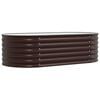vidaXL Garden Raised Bed Brown 160 x 80 x 44 cm Steel