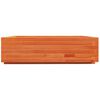 vidaXL Garden Planter Wax Brown 90x90x26.5 cm Solid Wood Pine