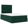 vidaXL Ottoman Bed with Mattresses Dark Green 120x200cm Velvet