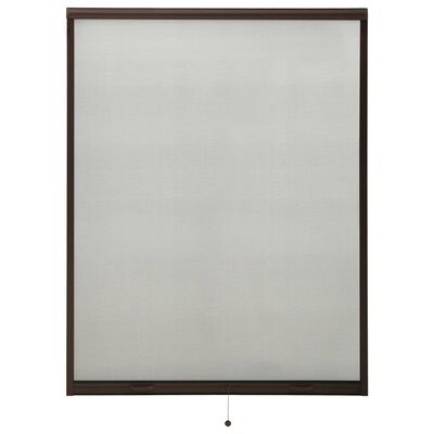 vidaXL Roll down Insect Screen for Windows Brown 120x170 cm