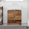 vidaXL Bathroom Cabinet Old Wood 59 x 37 x 59 cm Engineered wood