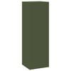 vidaXL Plant Stand 2 pcs Olive green 24 x 24 x 75 cm Steel
