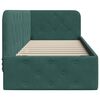 vidaXL Corner Bed Frame with Headboard Dark Green 80 x 200 cm Velvet