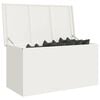 vidaXL Outdoor Storage Box White 100 x 50.5 x 50 cm Steel