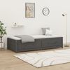 vidaXL Day Bed without Mattress Grey 90x200 cm Solid Wood Pine