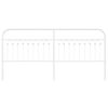vidaXL Metal Replace Headboard White 200 cm