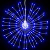 vidaXL Christmas Starburst Lights 140 LEDs 8 pcs Blue 17 cm