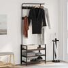vidaXL Coat Rack Smoked Oak 75 x 34 x 184 cm Engineered wood