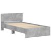 vidaXL Bed Frame without Mattress with LED Lights Concrete Grey 100x200 cm