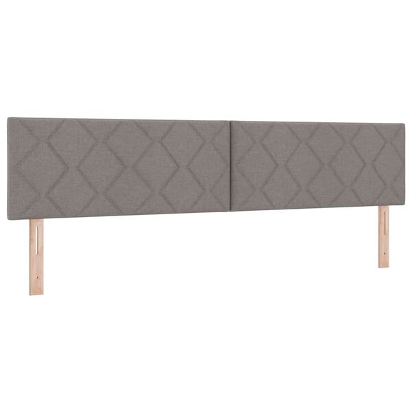 vidaXL Headboard with Headboard Taupe 200 cm Faux Leather
