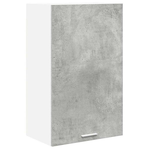 vidaXL Hanging Cabinet Concrete Grey and White 50 x 31 x 80 cm