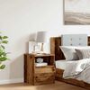 vidaXL Bedside Cabinet Old Wood 40x40x50 cm Engineered Wood