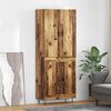vidaXL Highboard 2 pcs Old Wood Engineered Wood