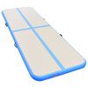 vidaXL Inflatable Gymnastics Mat with Pump 400x100x10 cm PVC Blue