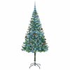 vidaXL Artificial Christmas Tree with Stand Green 180 cm PVC and Steel