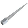 vidaXL Ground Spikes 6 pcs Silver 7x7x90 cm Galvanised Steel