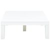 vidaXL Garden Table White 78x78x31 cm Plastic