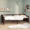 vidaXL 3-Seater Day Bed without Mattress Dark Brown 90x200cm