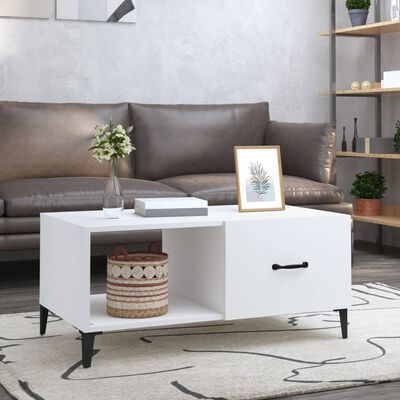 vidaXL Coffee Table White 90x50x40 cm Engineered Wood
