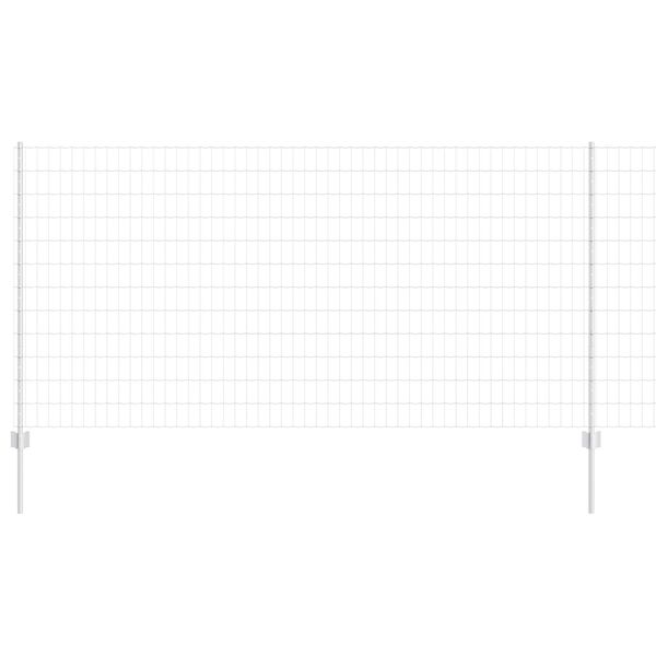vidaXL Fence and Post Silver 1.2 x 25 m Steel