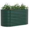 vidaXL Garden Raised Bed Green 160 x 80 x 81 cm Steel