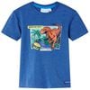 vidaXL Kids' T-shirt Dark Blue Melange 116