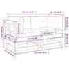 vidaXL Corner Sofas with Cushions 2 pcs Grey Solid Wood Pine