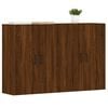 vidaXL Wall Mounted Cabinets 2 pcs Brown Oak Engineered Wood