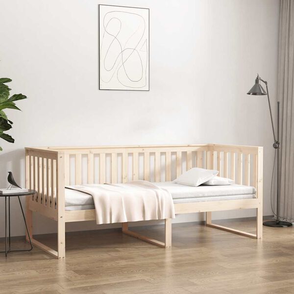 vidaXL Day Bed without Mattress 100x200 cm Solid Wood Pine