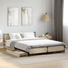 vidaXL Bed Frame with Drawers without Mattress Sonoma Oak 120x200 cm
