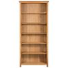 vidaXL 6-Tier Bookcase 80x22.5x170 cm Solid Oak Wood