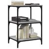 vidaXL Printer Stand 3-Tier Grey Sonoma 50x41x75 cm Engineered Wood
